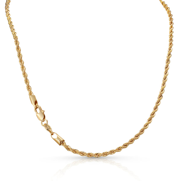 Isonia 18k Gold Filled Rope Necklace